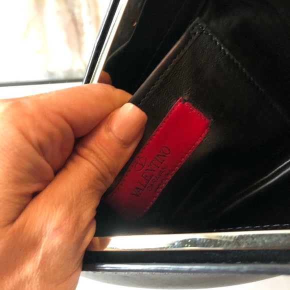 Rare Valentino Garavani Black Rockstud Clutch - Picture 4 of 8